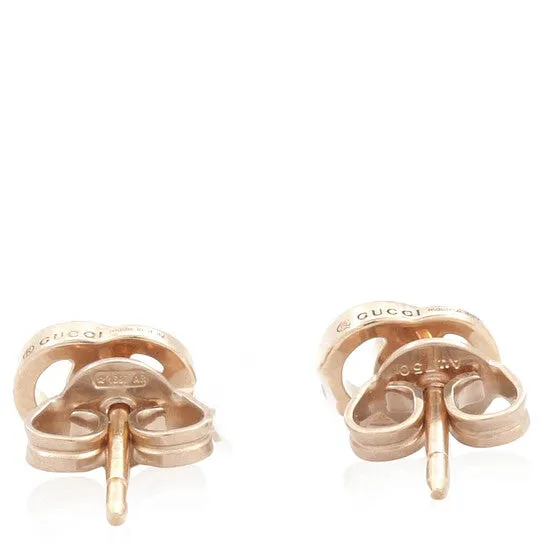 JMS always Earrings Original Gucci GG Running 18k rose gold earrings JMS always Earrings Original Gucci GG Running 18k rose gold earrings