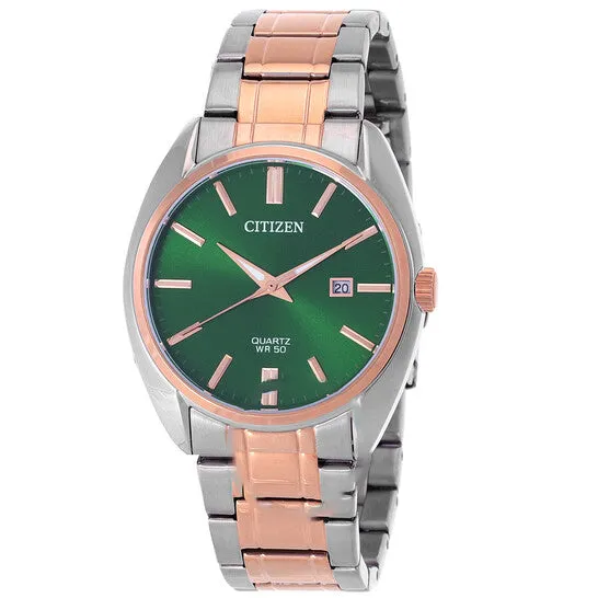 JMS always Rings Original Citizen Quartz Green Dial TwoTone Mens Watch BI510457Z JMS always Rings Original Citizen Quartz Green Dial TwoTone Mens Watch BI510457Z