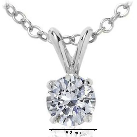 JMS always Rings Original Maulijewels 100 Carat Round White Diamond IJ I1I2 Solitaire Pendnat In 14K White Gold With 18 14K White Gold Plated Sterling Silver Box Chain JMS always Rings Original Maulijewels 100 Carat Round White Diamond IJ I1I2 Solitaire Pendnat In 14K White Gold With 18 14K White Gold Plated Sterling Silver Box Chain