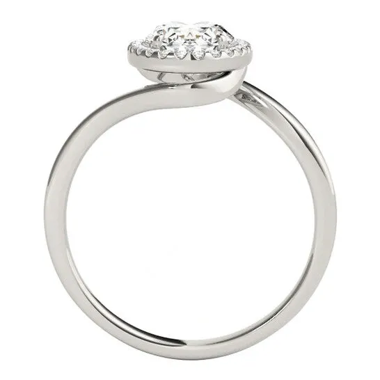 JMS always Rings Original Maulijewels 10K White Gold 165 Carat Oval Moissanite GH VS1 Natural Diamond Halo Engagement Rings JMS always Rings Original Maulijewels 10K White Gold 165 Carat Oval Moissanite GH VS1 Natural Diamond Halo Engagement Rings