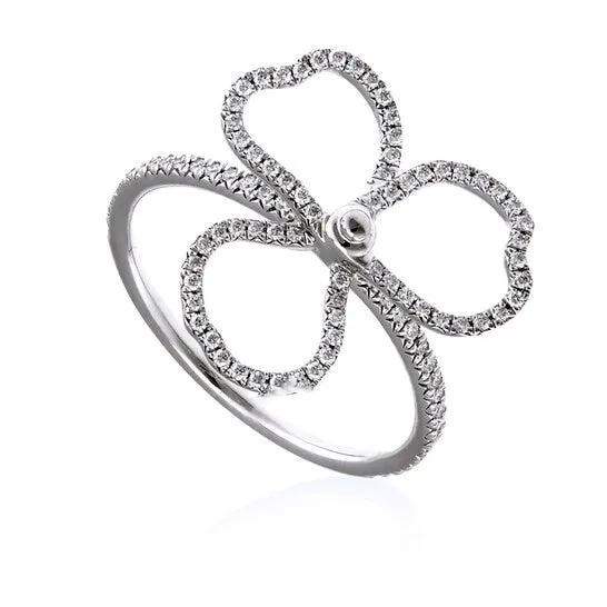 JMS always Rings Original Tiffany Co Ladies Tiffany Paper Flowers Diamond Open Flower Ring JMS always Rings Original Tiffany Co Ladies Tiffany Paper Flowers Diamond Open Flower Ring