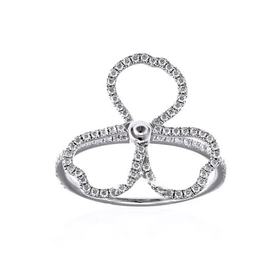 JMS always Rings Original Tiffany Co Ladies Tiffany Paper Flowers Diamond Open Flower Ring JMS always Rings Original Tiffany Co Ladies Tiffany Paper Flowers Diamond Open Flower Ring