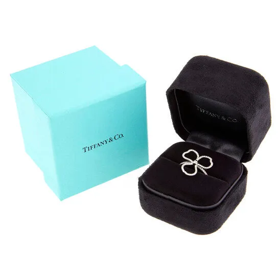 JMS always Rings Original Tiffany Co Ladies Tiffany Paper Flowers Diamond Open Flower Ring JMS always Rings Original Tiffany Co Ladies Tiffany Paper Flowers Diamond Open Flower Ring