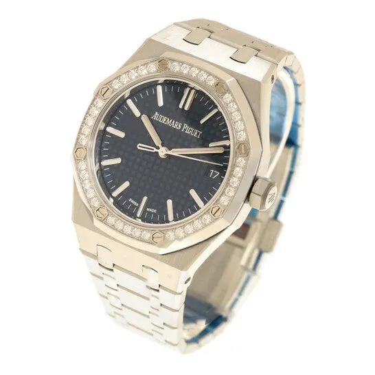 JMS always Watches Original Audemars Piguet Royal Oak 50th Anniversary Automatic Diamond Blue Dial Ladies Watch 15551STZZ1356ST02 JMS always Watches Original Audemars Piguet Royal Oak 50th Anniversary Automatic Diamond Blue Dial Ladies Watch 15551STZZ1356ST02