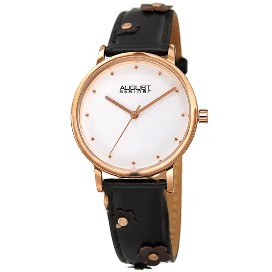 JMS always Watches Original August Steiner Quartz White Dial Ladies Watch AS8260BK JMS always Watches Original August Steiner Quartz White Dial Ladies Watch AS8260BK