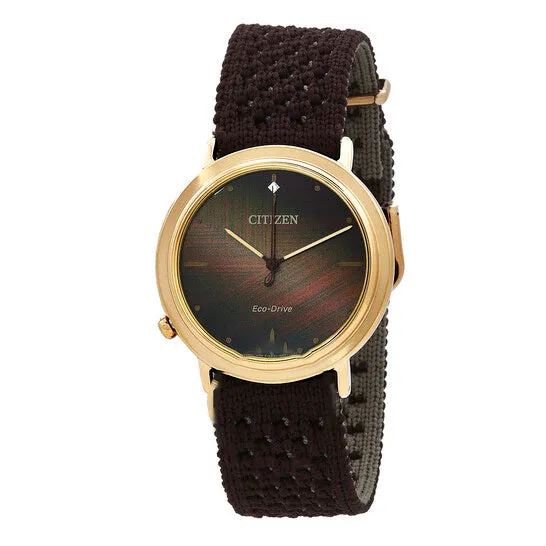 JMS always Watches Original Citizen L Ambiluna EcoDrive Brown Dial Ladies Watch EM100348X JMS always Watches Original Citizen L Ambiluna EcoDrive Brown Dial Ladies Watch EM100348X