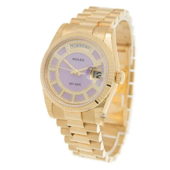 JMS always Watches Original Rolex DayDate Diamond Purple Dial Ladies Watch 118238 LDP JMS always Watches Original Rolex DayDate Diamond Purple Dial Ladies Watch 118238 LDP