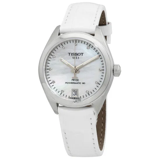 JMS always Watches Original Tissot PR 100 Automatic Diamond White Mother of Pearl Dial Ladies Watch T1012071611600 JMS always Watches Original Tissot PR 100 Automatic Diamond White Mother of Pearl Dial Ladies Watch T1012071611600