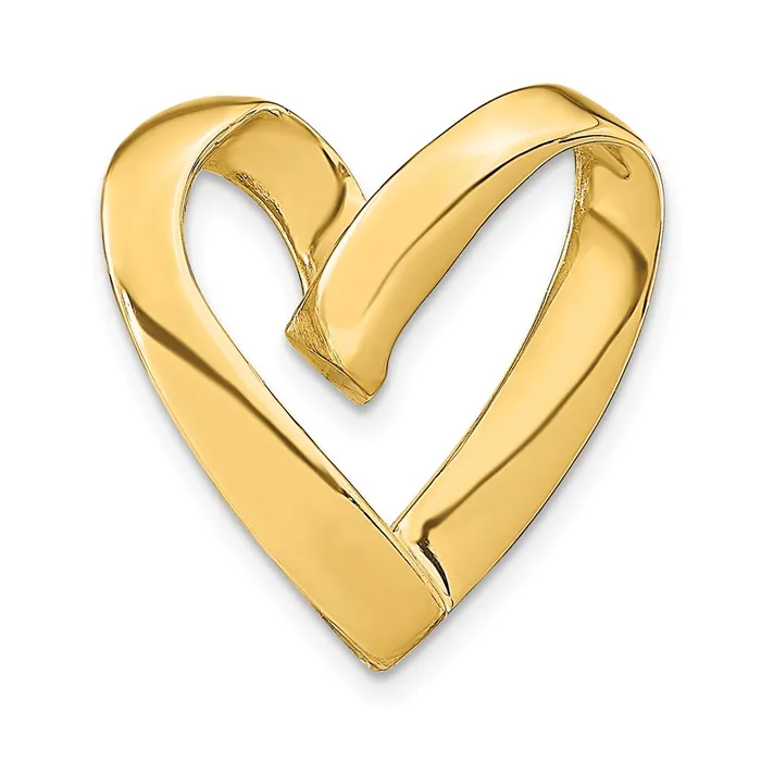 Necklaces Goldia 14k Yellow Gold Polished Heart Slide