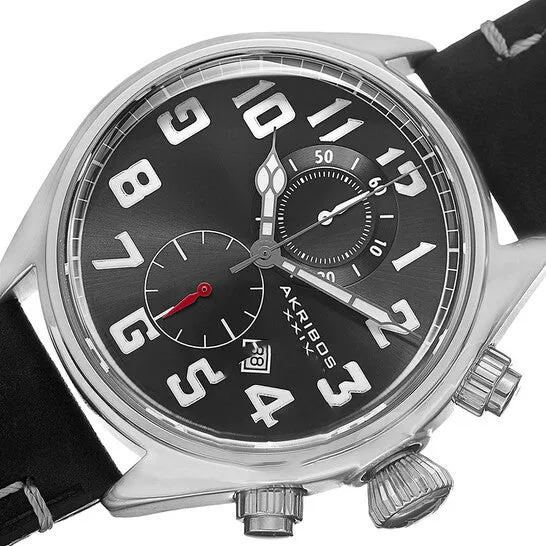 Original Akribos XXIV Essential Chronograph Black Dial Stainless Steel Mens Watch AK706SSB JMS always Bracelets Original Akribos XXIV Essential Chronograph Black Dial Stainless Steel Mens Watch AK706SSB JMS always Bracelets