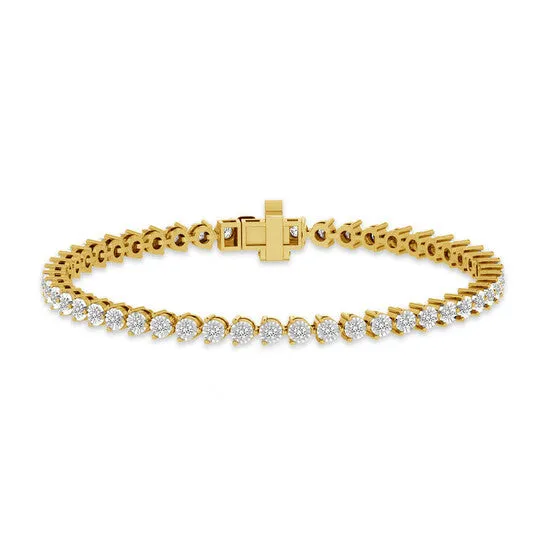 Original Diamond Muse Elegant 100 Carat Real Diamond Martini Tennis Bracelet J I3 Yellow Gold Rhodium Plated Over Sterling Silver JMS always Bracelets Original Diamond Muse Elegant 100 Carat Real Diamond Martini Tennis Bracelet J I3 Yellow Gold Rhodium Plated Over Sterling Silver JMS always Bracelets