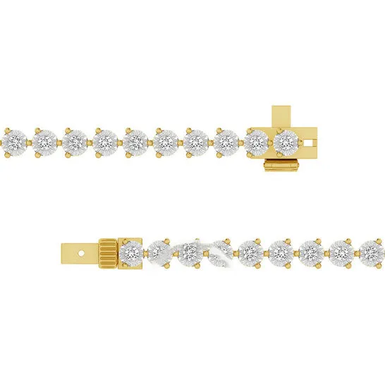 Original Diamond Muse Elegant 100 Carat Real Diamond Martini Tennis Bracelet J I3 Yellow Gold Rhodium Plated Over Sterling Silver JMS always Bracelets Original Diamond Muse Elegant 100 Carat Real Diamond Martini Tennis Bracelet J I3 Yellow Gold Rhodium Plated Over Sterling Silver JMS always Bracelets