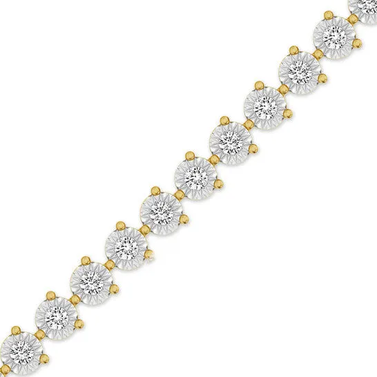 Original Diamond Muse Elegant 100 Carat Real Diamond Martini Tennis Bracelet J I3 Yellow Gold Rhodium Plated Over Sterling Silver JMS always Bracelets Original Diamond Muse Elegant 100 Carat Real Diamond Martini Tennis Bracelet J I3 Yellow Gold Rhodium Plated Over Sterling Silver JMS always Bracelets