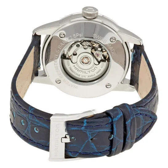 Original Hamilton Railroad White Mother Of Pearl Dial Blue Leather Ladies Watch H40405691 JMS always Watches Original Hamilton Railroad White Mother Of Pearl Dial Blue Leather Ladies Watch H40405691 JMS always Watches