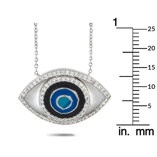 Original LB Exclusive 14K White Gold 040 ct Diamond Evil Eye Pendant Necklace JMS always Necklaces Original LB Exclusive 14K White Gold 040 ct Diamond Evil Eye Pendant Necklace JMS always Necklaces