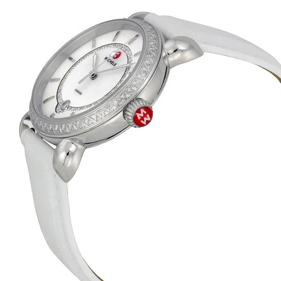 Original Michele CSX Elegance Mother of Pearl White Leather Ladies Watch MWW03T000039 JMS always Watches Original Michele CSX Elegance Mother of Pearl White Leather Ladies Watch MWW03T000039 JMS always Watches