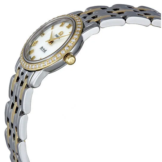 Original Omega DeVille Prestige Mother of Pearl Dial Steel and 18k Yellow Gold Ladies Watch 437571 JMS always Necklaces Original Omega DeVille Prestige Mother of Pearl Dial Steel and 18k Yellow Gold Ladies Watch 437571 JMS always Necklaces