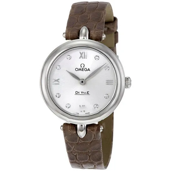 Original Preowned Omega De Ville Prestige Dewdrop Quartz Diamond Silver Dial Ladies Watch 42413276052001 JMS always Watches Original Preowned Omega De Ville Prestige Dewdrop Quartz Diamond Silver Dial Ladies Watch 42413276052001 JMS always Watches