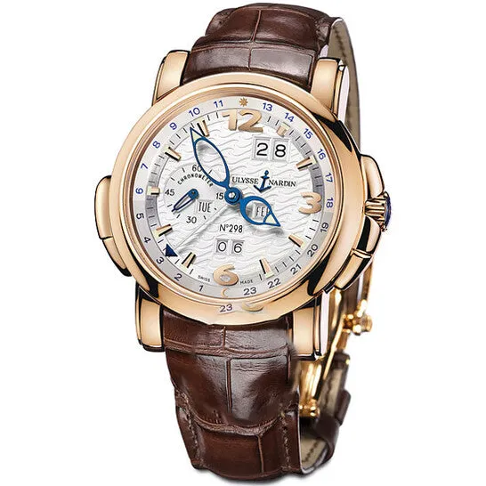 Original Ulysse Nardin GMT Perpetual Silver Dial Alligator Leather Automatic Mens Watch 3226691 JMS always Watches Original Ulysse Nardin GMT Perpetual Silver Dial Alligator Leather Automatic Mens Watch 3226691 JMS always Watches
