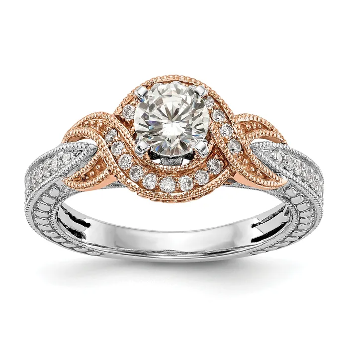 Rings 025ct CZ Solid Real 14k TT Peg Set CrissCross Engagement Ring Goldia Rings 025ct CZ Solid Real 14k TT Peg Set CrissCross Engagement Ring Goldia