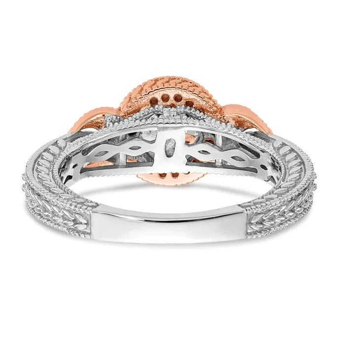 Rings 025ct CZ Solid Real 14k TT Peg Set CrissCross Engagement Ring Goldia