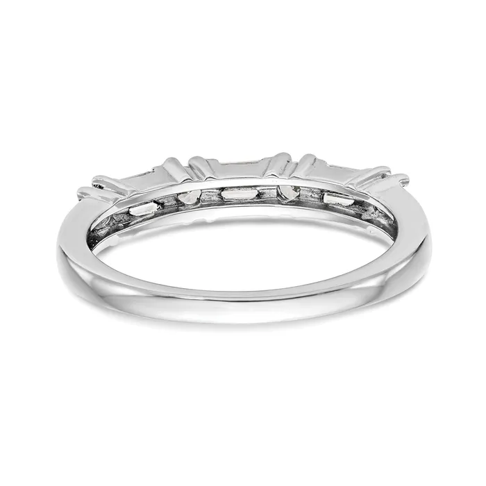 Rings 039ct CZ Solid Real 14K White Gold Wedding Band Ring Goldia
