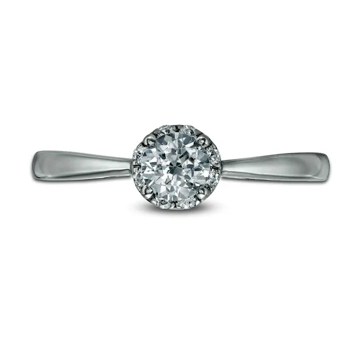Rings Goldia 038 CT TW Natural Diamond Frame with Tapered Shank Engagement Ring in Solid 10K White Gold Rings Goldia 038 CT TW Natural Diamond Frame with Tapered Shank Engagement Ring in Solid 10K White Gold