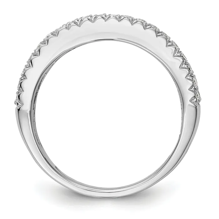 Rings Goldia 105ct CZ Solid Real 14K White Gold Wedding Band Ring