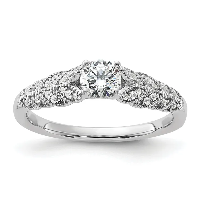 Rings Goldia 10K White Gold Lab Grown Diamond VSSI G Engagement Ring