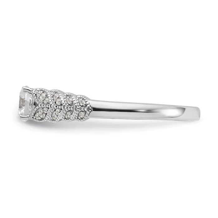 Rings Goldia 10K White Gold Lab Grown Diamond VSSI G Engagement Ring