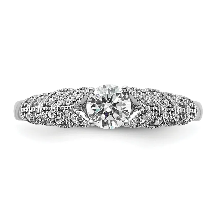 Rings Goldia 10K White Gold Lab Grown Diamond VSSI G Engagement Ring