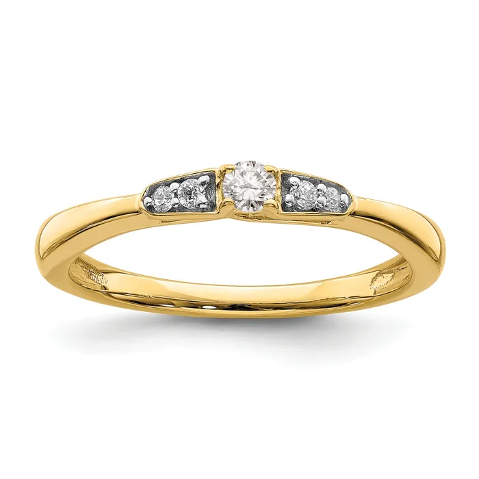 Rings Goldia 14k Yellow Gold 18 Ct Lab Grown Diamond VSSI G Petite Engagement Ring