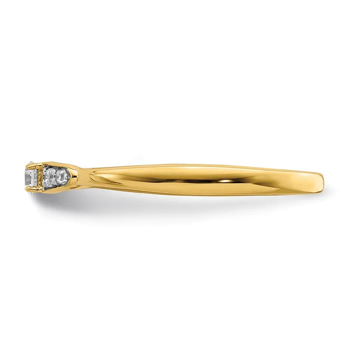 Rings Goldia 14k Yellow Gold 18 Ct Lab Grown Diamond VSSI G Petite Engagement Ring