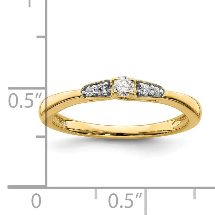 Rings Goldia 14k Yellow Gold 18 Ct Lab Grown Diamond VSSI G Petite Engagement Ring