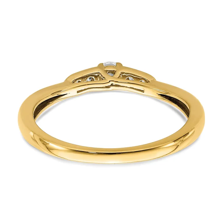 Rings Goldia 14k Yellow Gold 18 Ct Lab Grown Diamond VSSI G Petite Engagement Ring