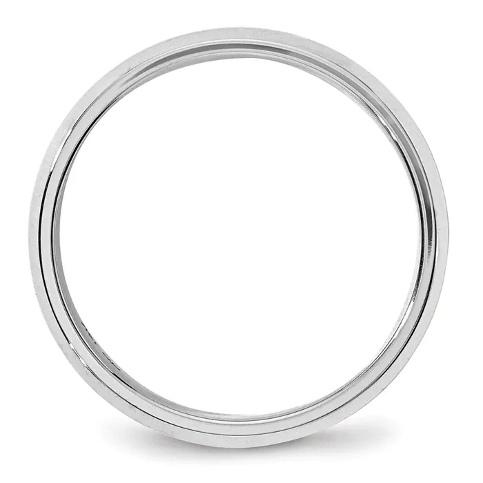 Rings Goldia Solid 18K White Gold 6mm Bevel Edge Comfort Fit MensWomens Wedding Band Ring Size 5 Rings Goldia Solid 18K White Gold 6mm Bevel Edge Comfort Fit MensWomens Wedding Band Ring Size 5