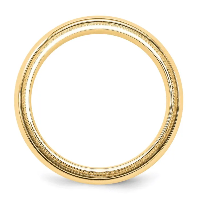 Solid 18K Yellow Gold 5mm Milgrain Comfort Wedding MensWomens Wedding Band Ring Size 9 Goldia Rings Solid 18K Yellow Gold 5mm Milgrain Comfort Wedding MensWomens Wedding Band Ring Size 9 Goldia Rings