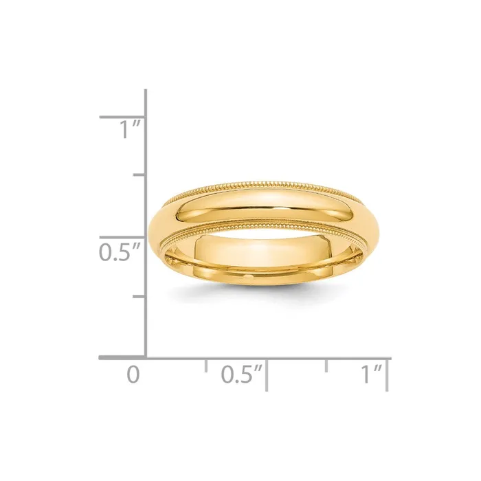 Solid 18K Yellow Gold 5mm Milgrain Comfort Wedding MensWomens Wedding Band Ring Size 9 Goldia Rings Solid 18K Yellow Gold 5mm Milgrain Comfort Wedding MensWomens Wedding Band Ring Size 9 Goldia Rings