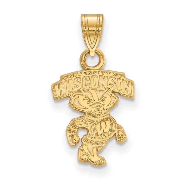 14k Gold University of Wisconsin Small Pendant TreasureFineJewelers Necklaces 14k Gold University of Wisconsin Small Pendant TreasureFineJewelers Necklaces