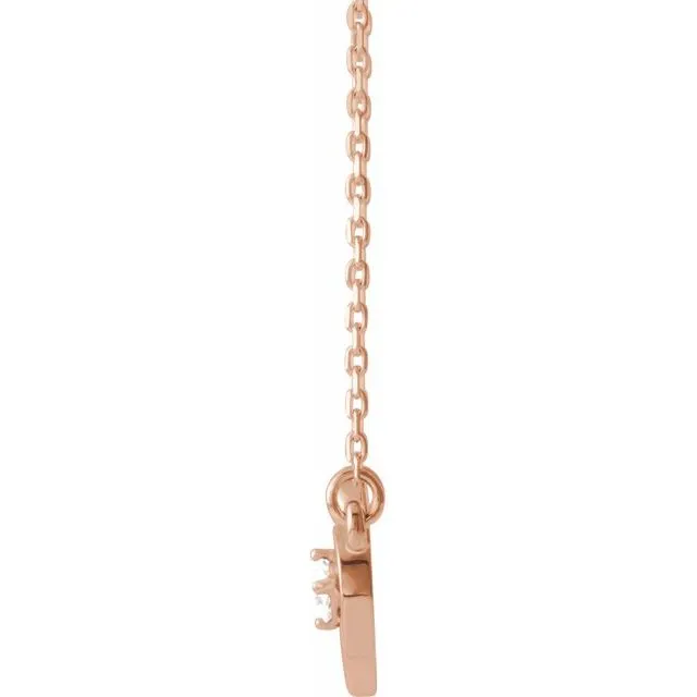 14K Rose Gold 110 CTW Natural Diamond InfinityInspired Heart 1618 Necklace TreasureFineJewelers Necklaces