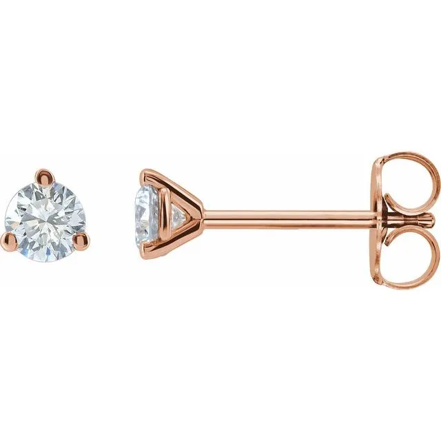 14K Rose Gold 14 CTW LabGrown Diamond Stud Earrings TreasureFineJewelers Earrings 14K Rose Gold 14 CTW LabGrown Diamond Stud Earrings TreasureFineJewelers Earrings