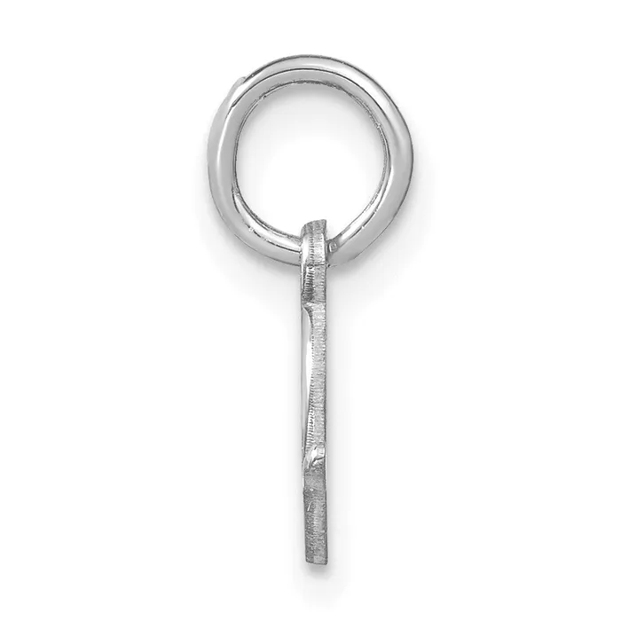 14k White Gold Upper case Letter D Initial Charm TreasureFineJewelers Charm Necklaces