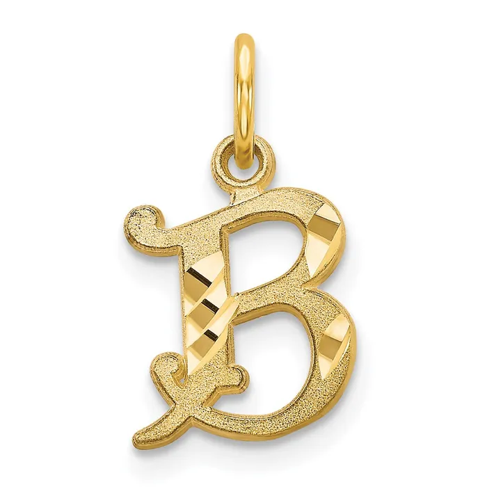 14k Yellow Gold Letter B Initial Charm TreasureFineJewelers Charm Necklaces 14k Yellow Gold Letter B Initial Charm TreasureFineJewelers Charm Necklaces
