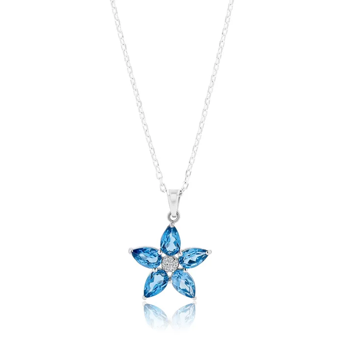 Aletheia Sapphire Sterling Silver Necklace Ema Jewels Necklaces
