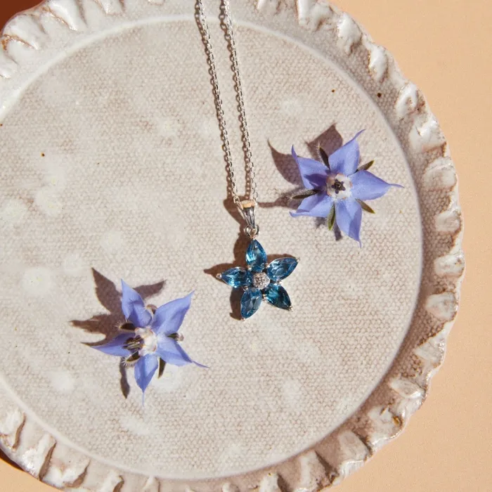 Aletheia Sapphire Sterling Silver Necklace Ema Jewels Necklaces