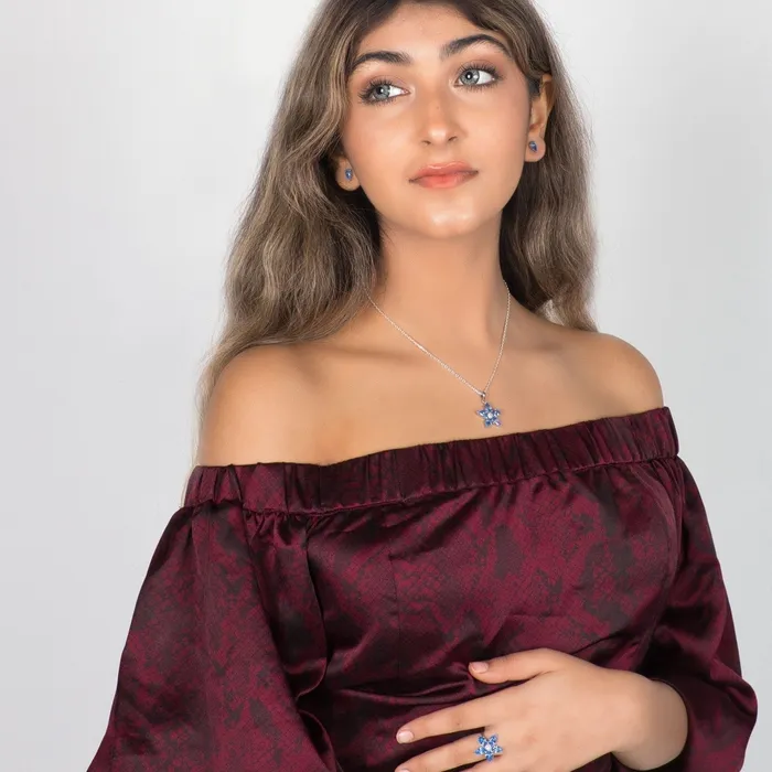 Aletheia Sapphire Sterling Silver Necklace Ema Jewels Necklaces
