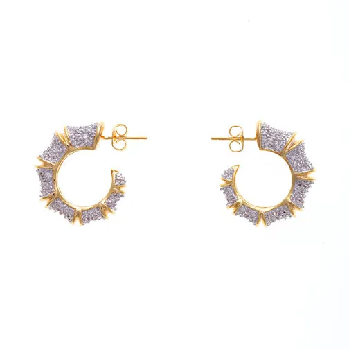 Bamboo Pave Tapers Earrings vendorunknown Bracelets