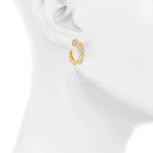 Bamboo Pave Tapers Earrings vendorunknown Bracelets