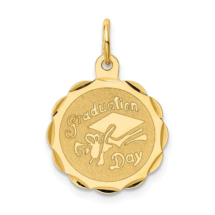 Charm Necklaces 14k Yellow Gold GRADUATION DAY Charm TreasureFineJewelers