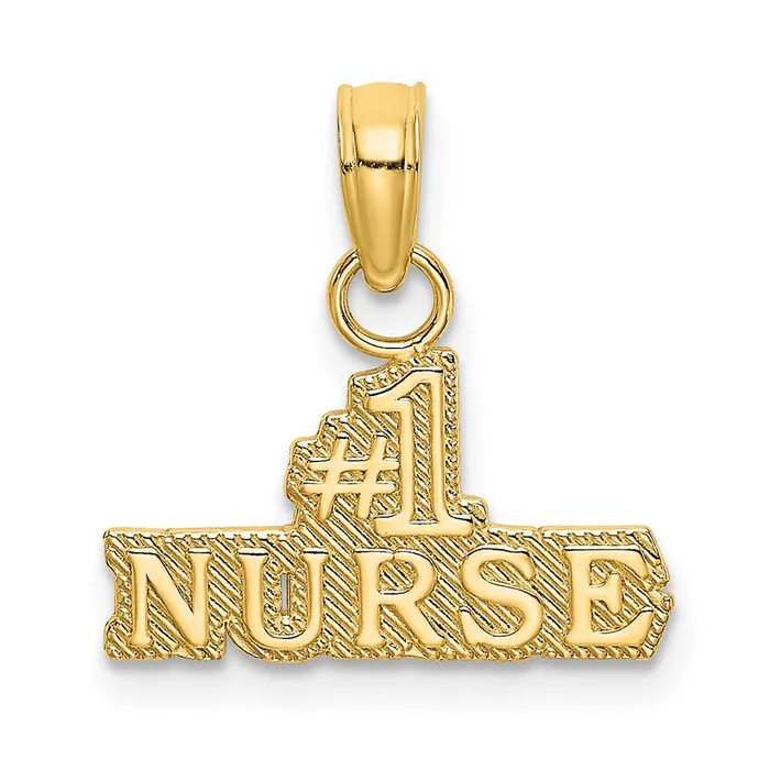 Charm Necklaces TreasureFineJewelers 14k 1 Nurse Charm